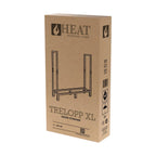 Boîte en carton marron pour range-bûches acier noir 122 cm trelopp xl unité de stockage bois extérieur