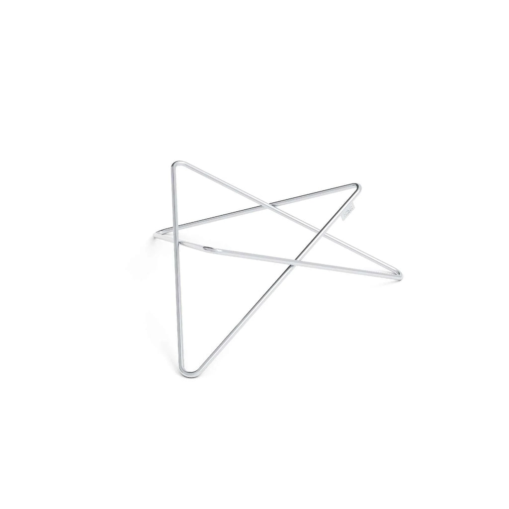 Barrette pour cheveux en forme d’étoile argentée avec un design en filigrane complexe