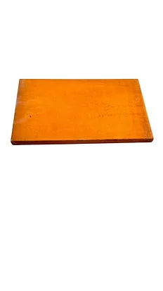 Tablette amovible acier Corten orange rectangulaire pour brasero plancha