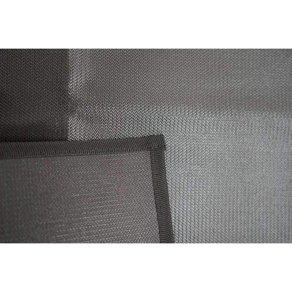 Tapis de protection barbecue brasero PVC noir rectangulaire en tissu gris tissé texturé