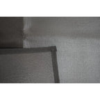 Tapis de protection barbecue brasero PVC noir rectangulaire en tissu gris tissé texturé
