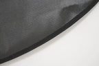 Tissu texturé noir PVC brasero barbecue rond avec coutures renforcées