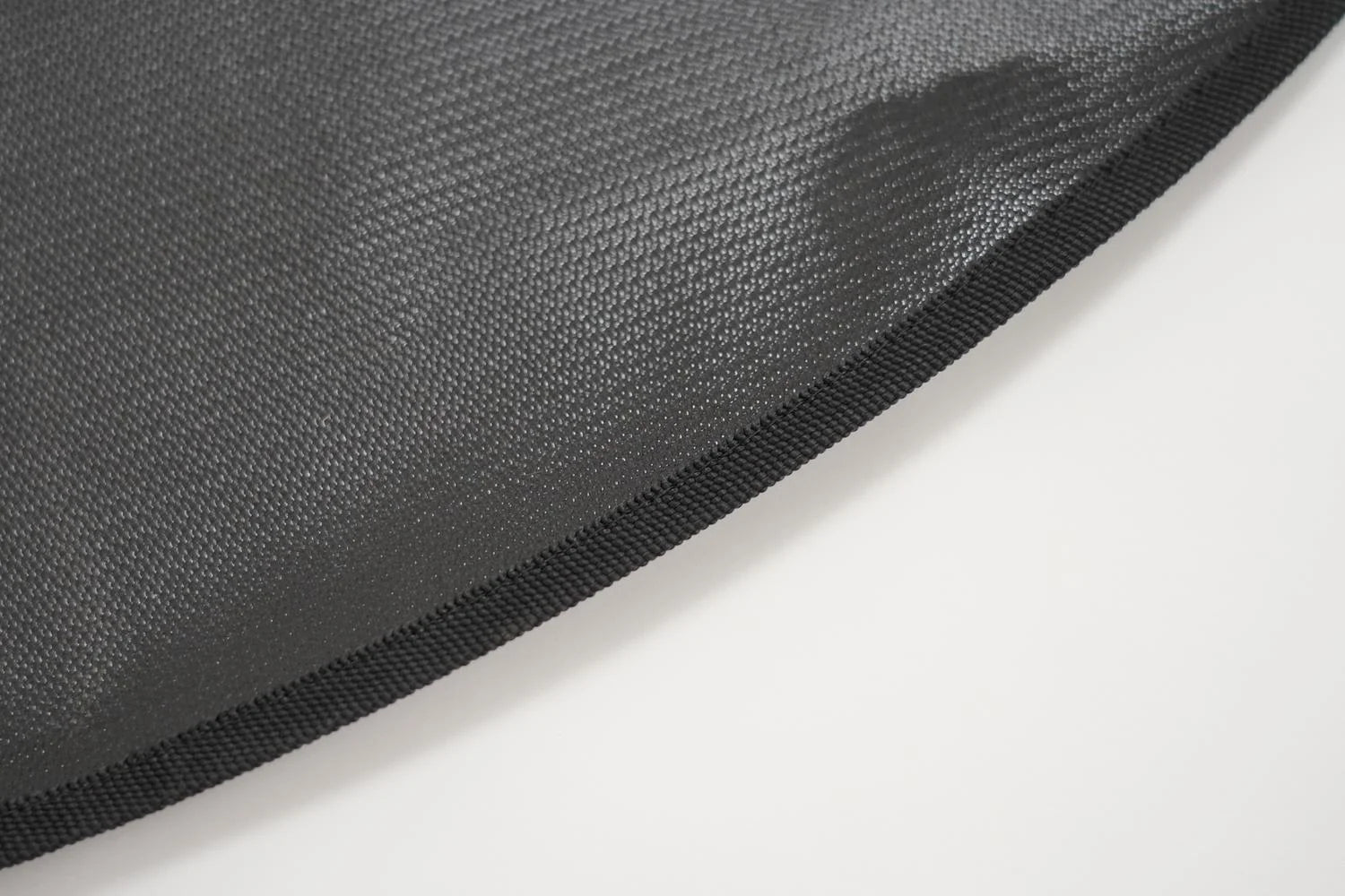 Tissu texturé noir PVC brasero barbecue rond avec coutures renforcées