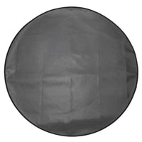 Tapis de protection brasero barbecue rond PVC noir Ø80-120 cm