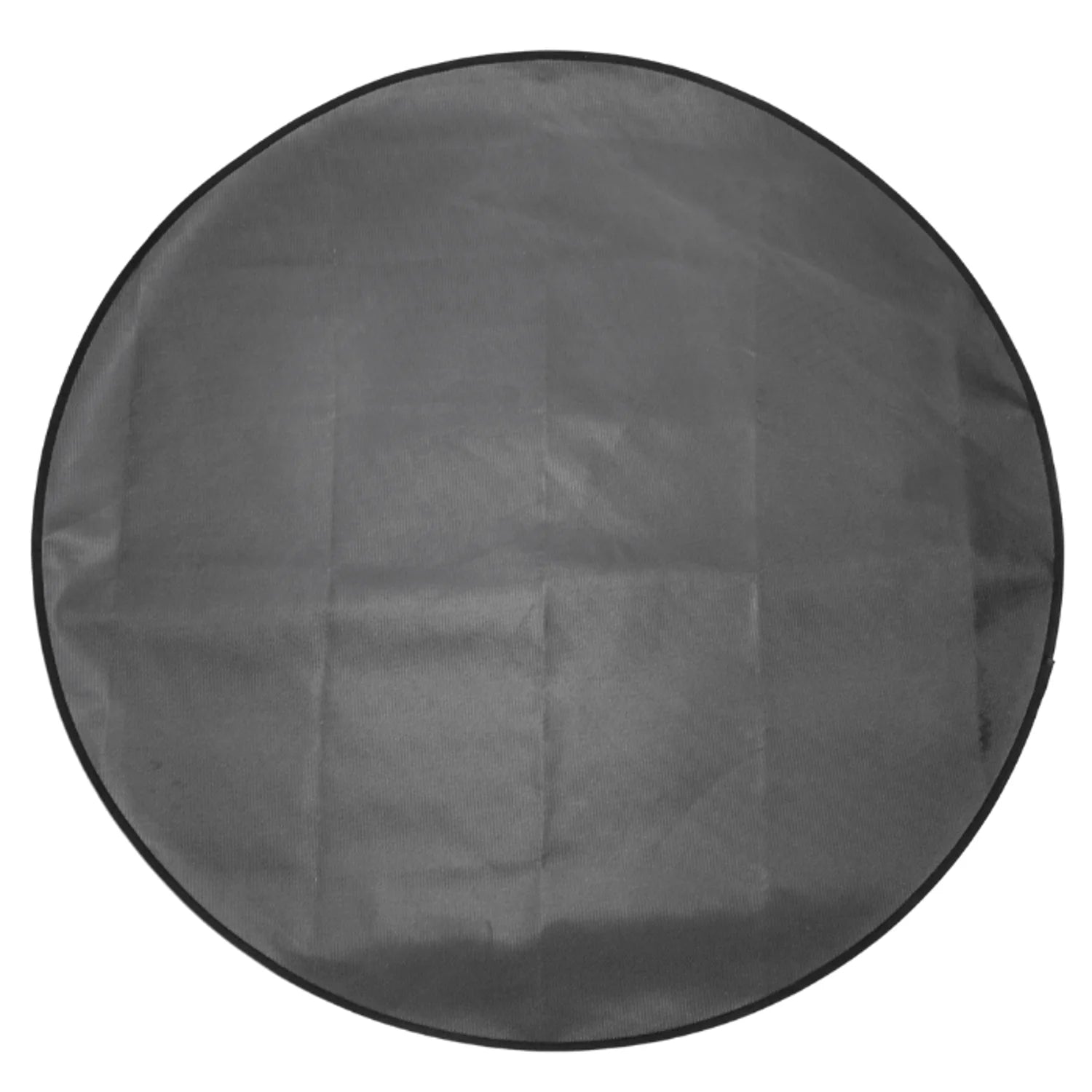 Tapis de protection brasero barbecue rond PVC noir Ø80-120 cm