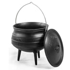 Marmite en fonte africaine 13 L pour cuisson au feu de bois