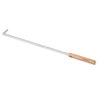 Fourche de jardin en acier inoxydable avec manche en bois et design ergonomique pour plus de confort.