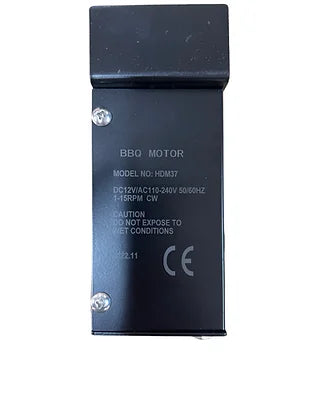 Tournebroche brasero inox moteur VDM37 240V CE dos