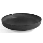 Bol en céramique noire mate avec des bords arrondis et une surface lisse.